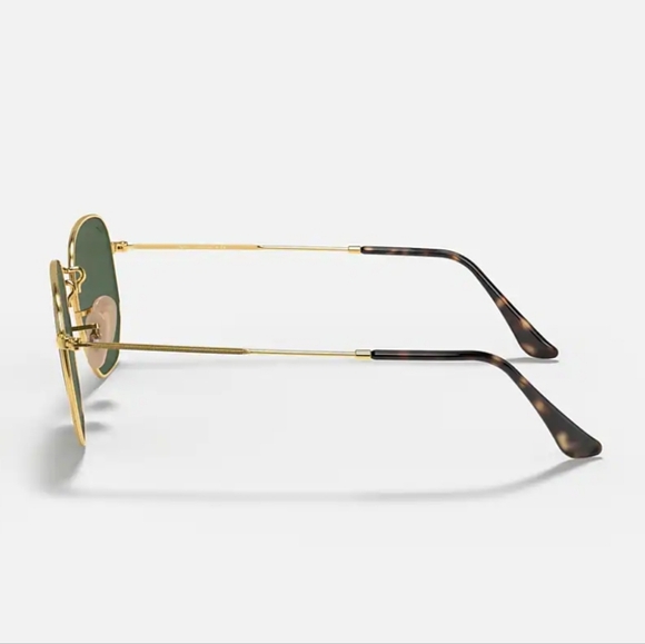 NEW RAY-BAN RB 3548-N 001 Gold Frame Sunglasses with Green Lenses main image 4